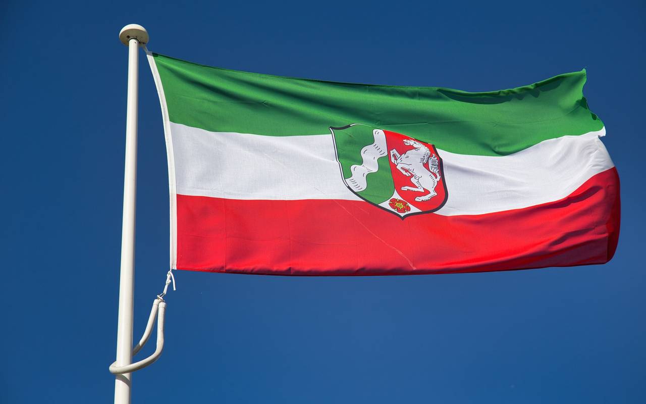 Flagge von Nordrhein-Westfalen