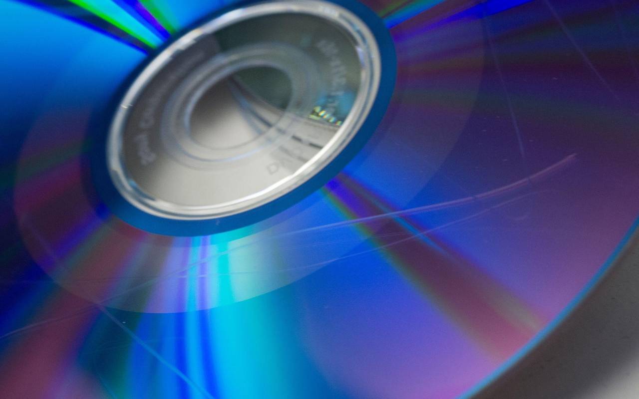 Eine zerkratzte CD