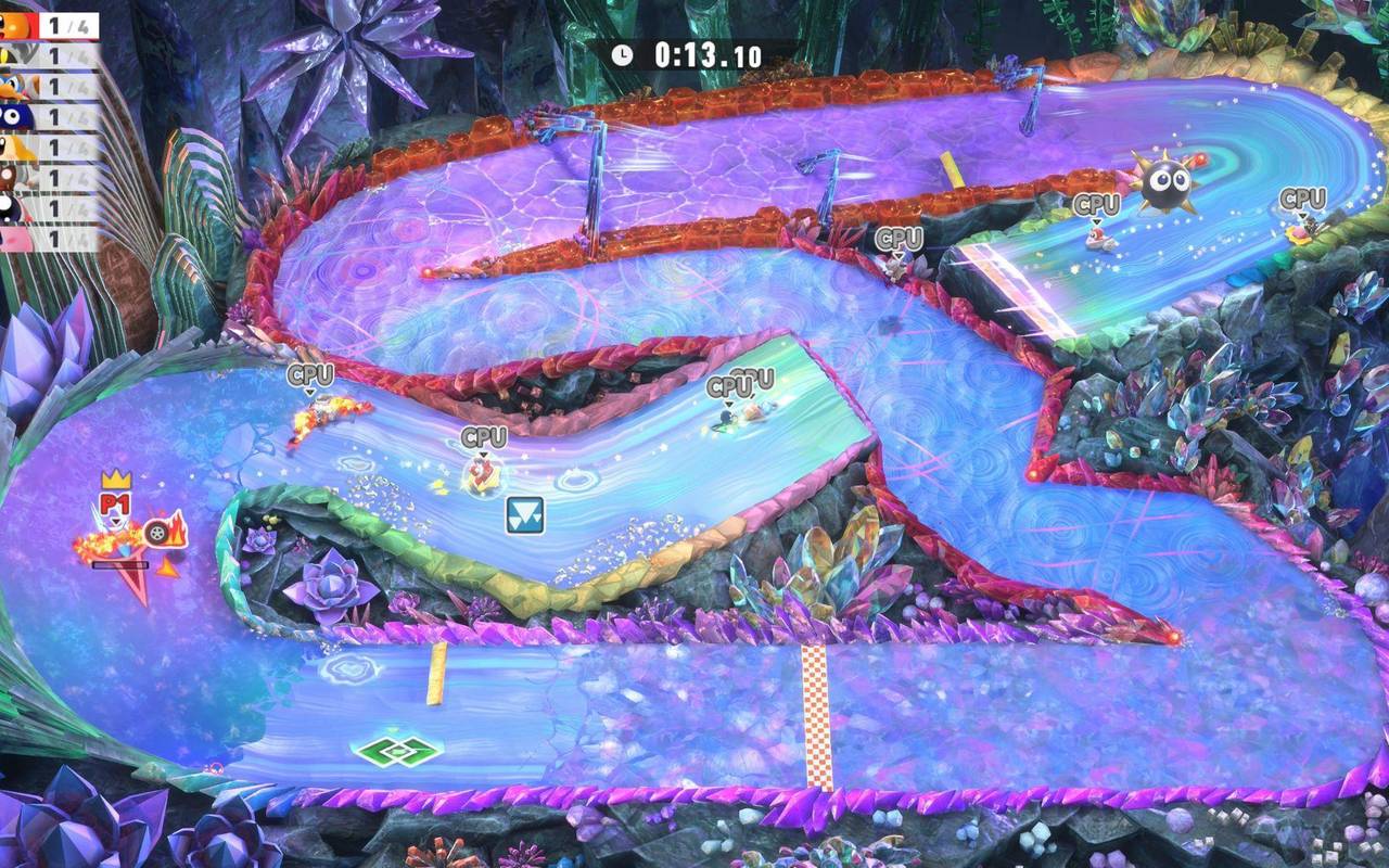 Screenshot aus dem Spiel «Kirby Air Riders»