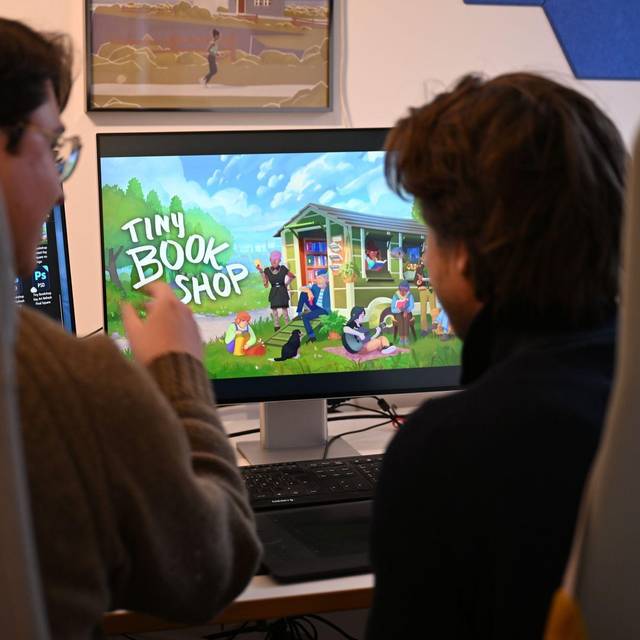 Die beiden Gamesentwickler