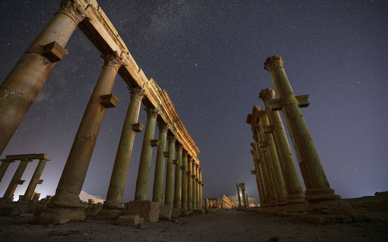 Ruinen der syrischen Stadt Palmyra