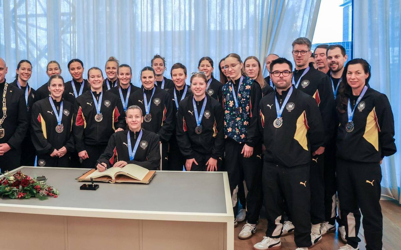 Empfang des deutschen Teams im Dortmunder Rathaus