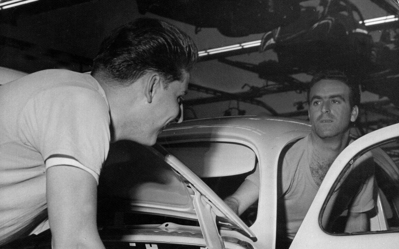 Italienische Gastarbeiter bei VW Wolfsburg