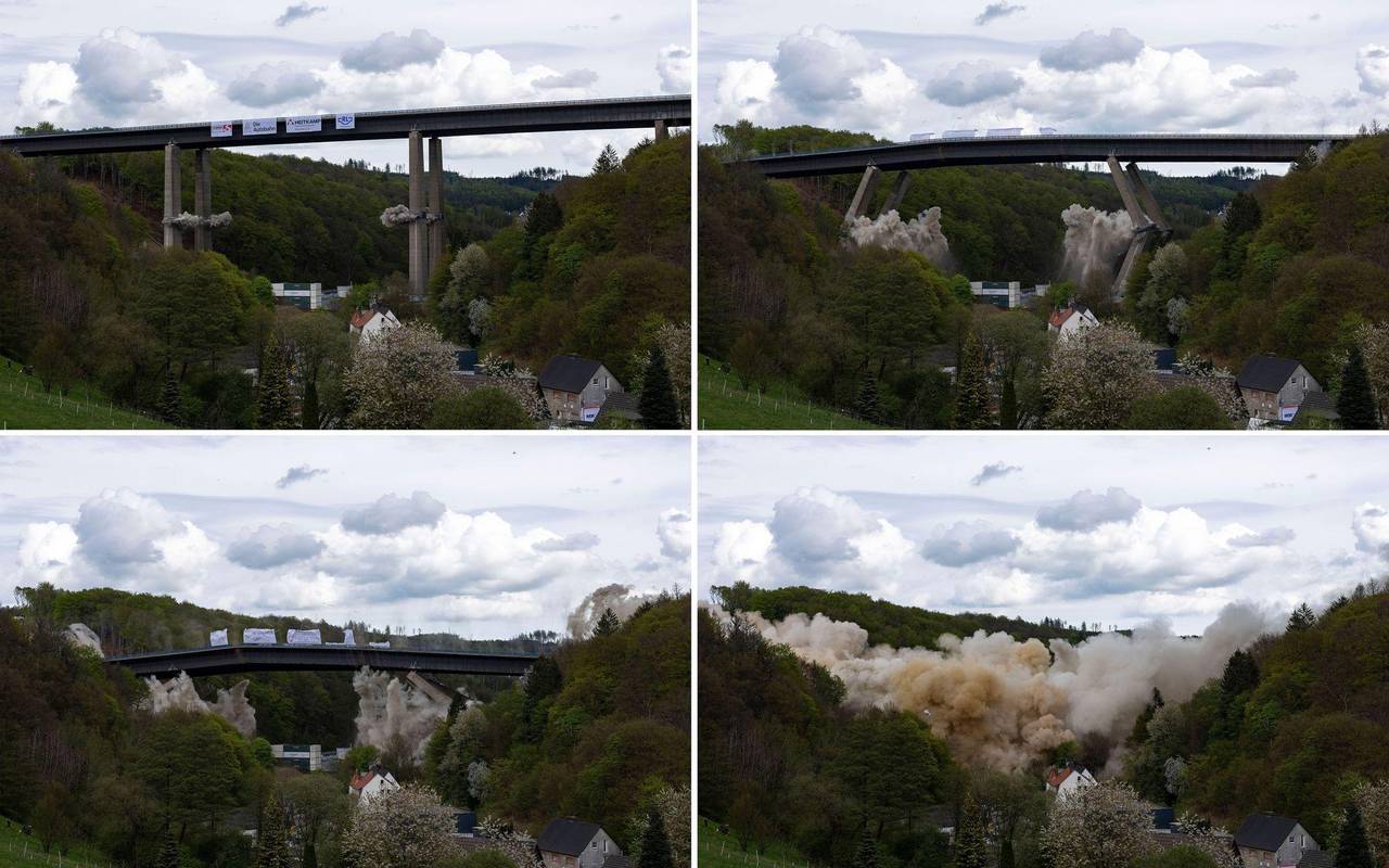 A45-Talbrücke Rahmede wird gesprengt