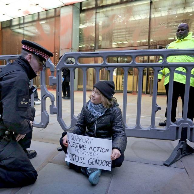 Protestaktion in London - Greta Thunberg