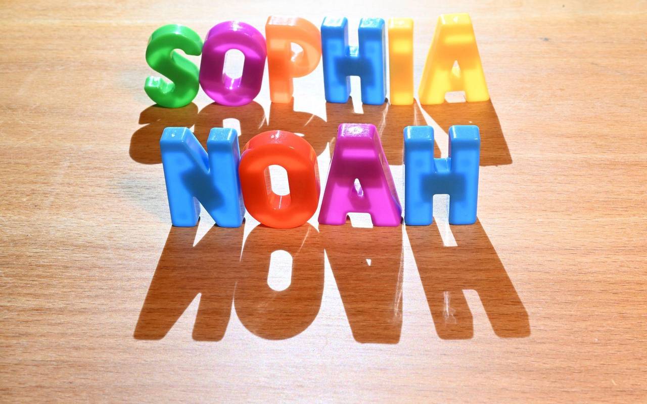 Illustration - Vornamen - Sophia und Noah