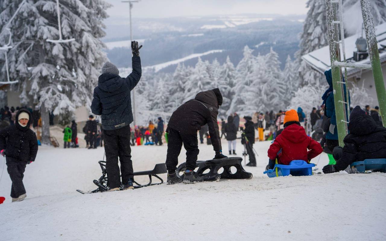 Wintersport auf der Wasserkuppe - Hessens höchster Berg