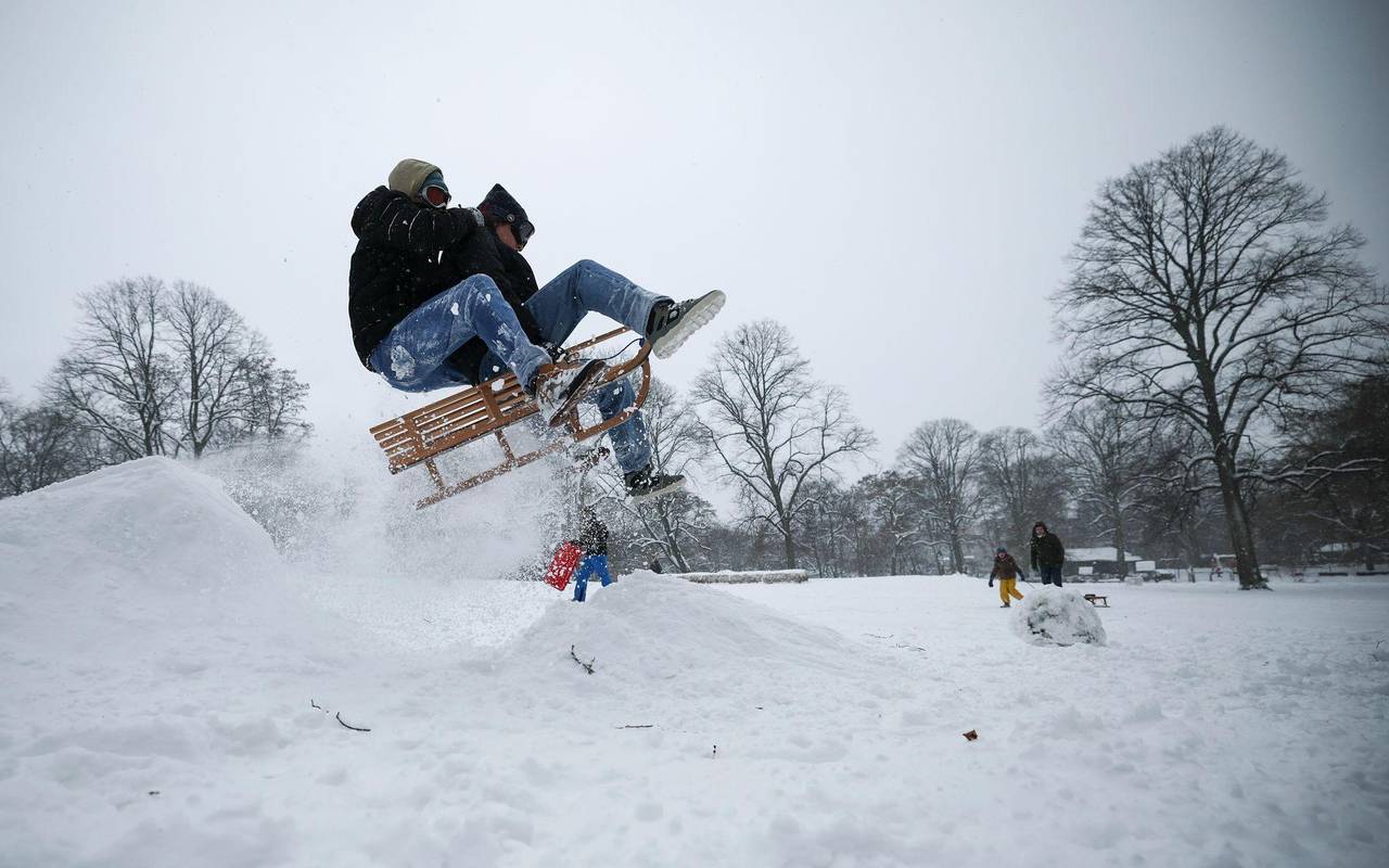 Winterwetter - Sturmtief Elli - Hamburg