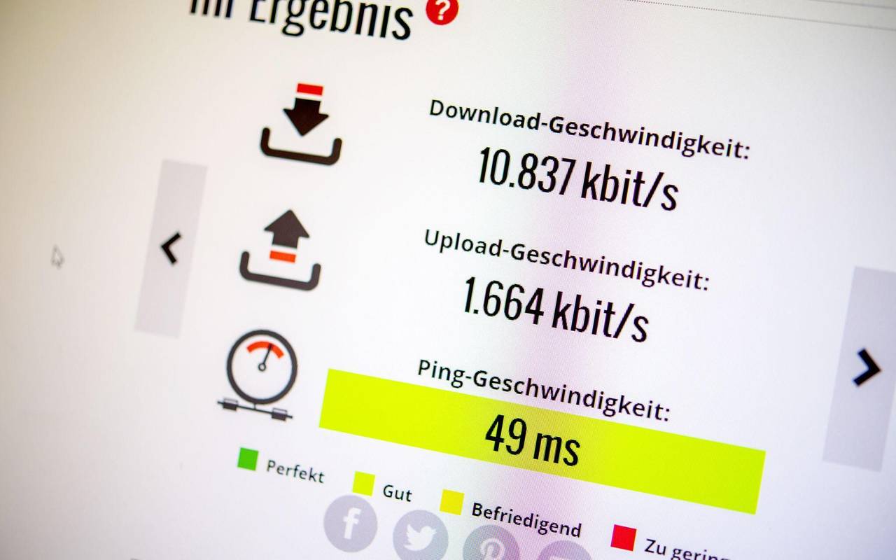 Internetgeschwindigkeitsmessung