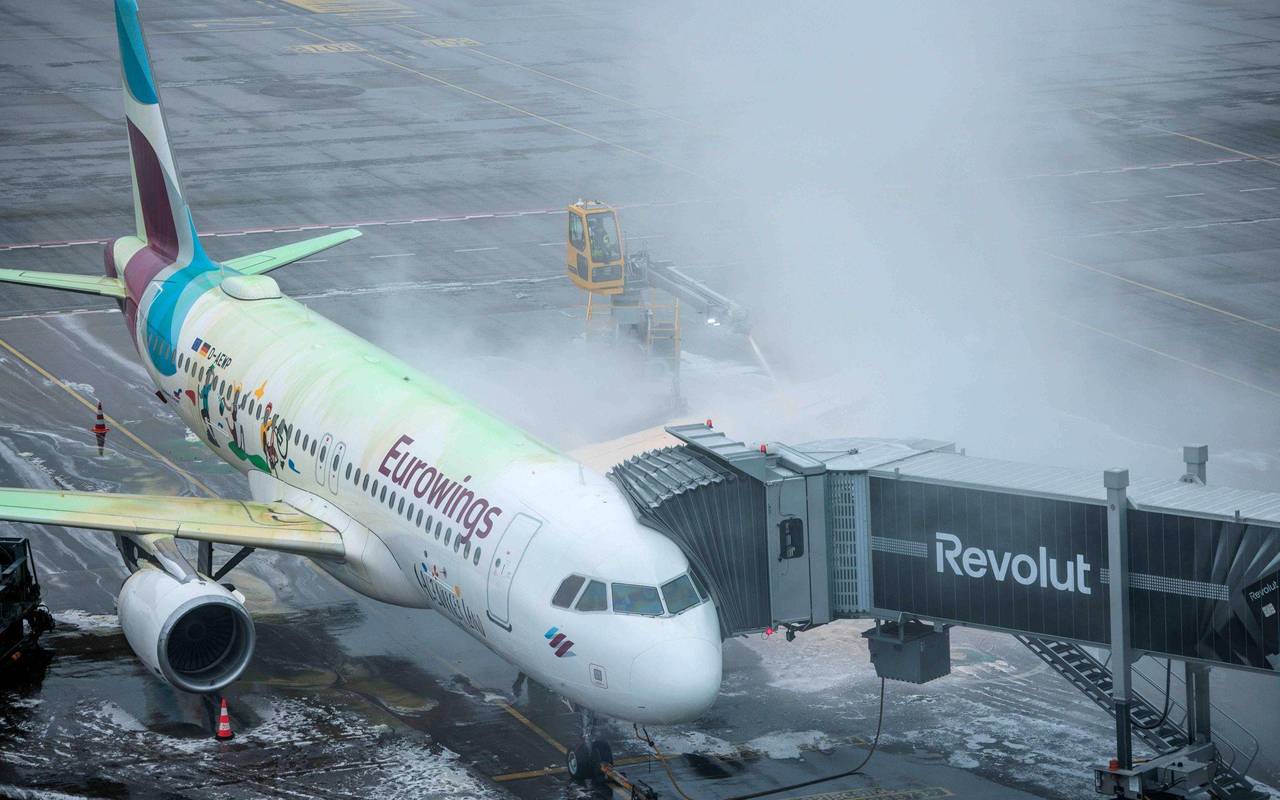 Winterwetter - Flughafen Berlin/Brandenburg