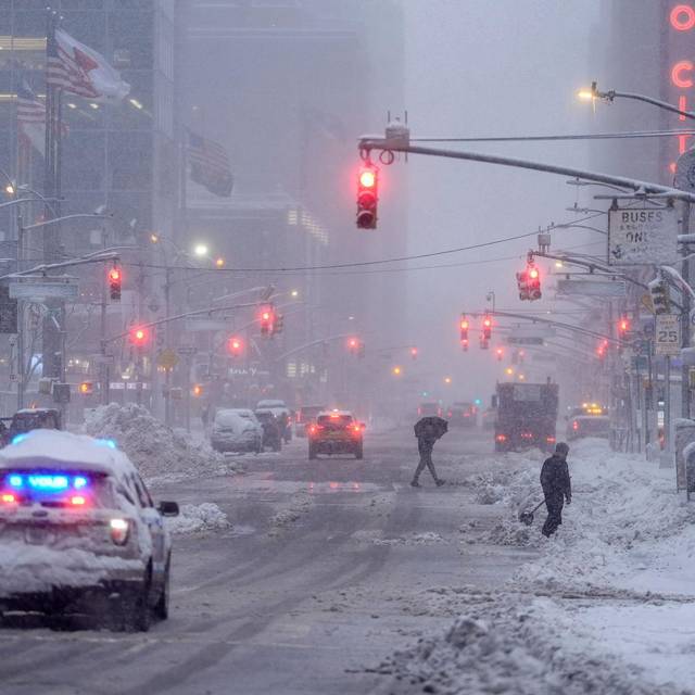Winterwetter in New York