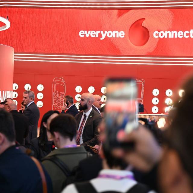 Vodafone-Messestand beim MWC