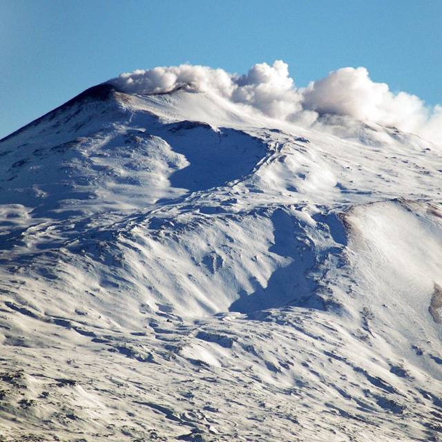 Schneebedeckter Ätna