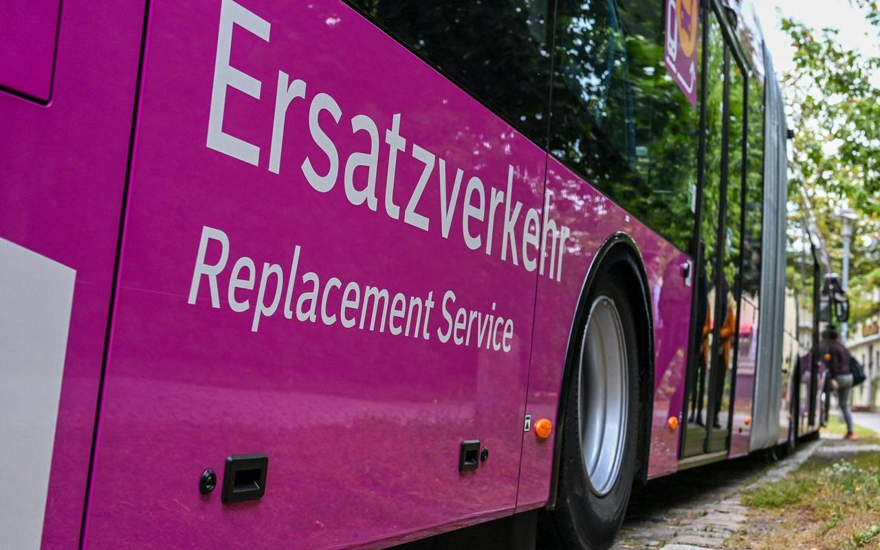 Bus-Ersatzverkehr auf der Strecke Hamburg-Berlin