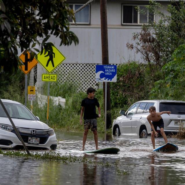 Überschwemmungen auf Hawaii