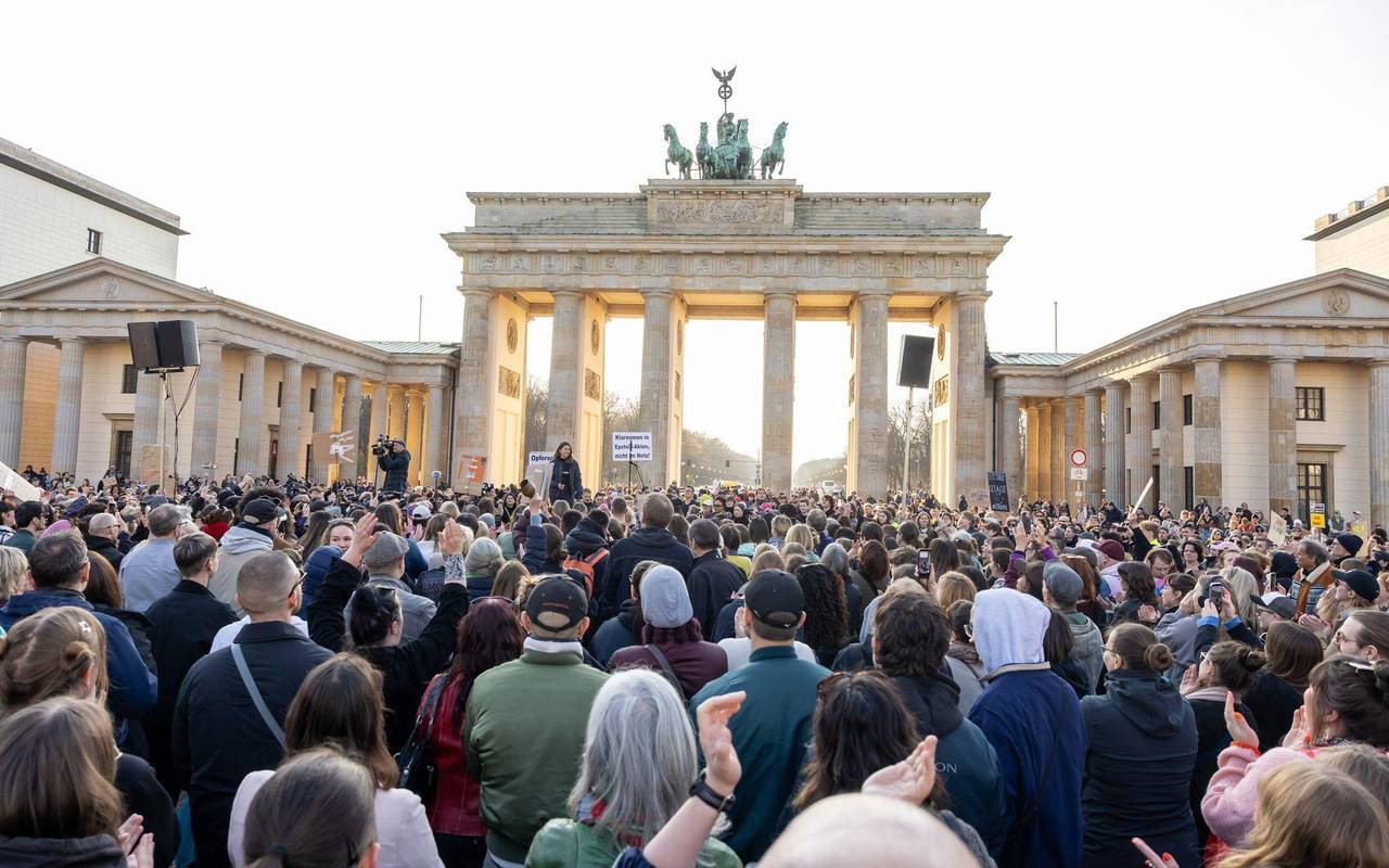 Demonstration gegen sexualisierte digitale Gewalt