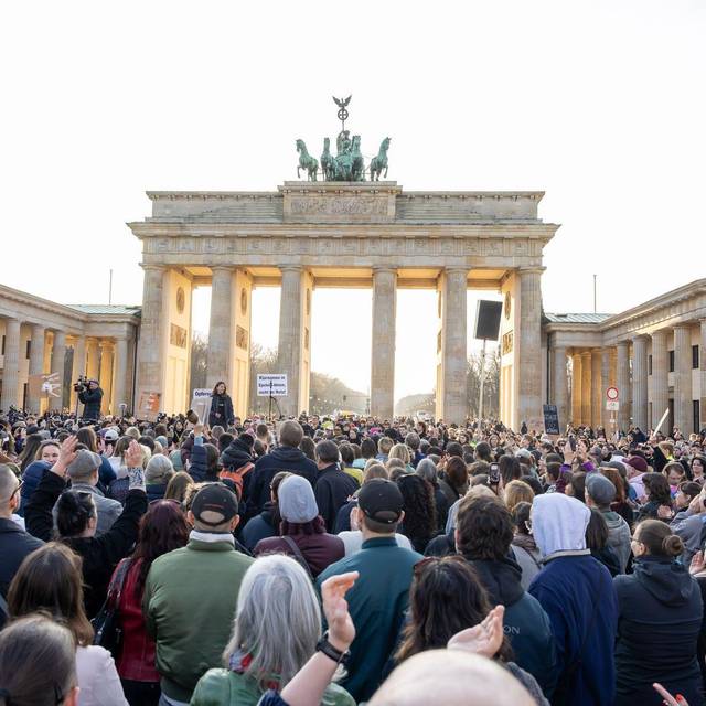 Demonstration gegen sexualisierte digitale Gewalt