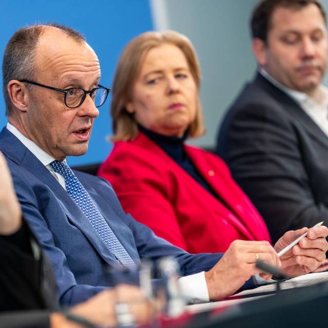 Spitzen der Koalition aus CSU, CDU und SPD