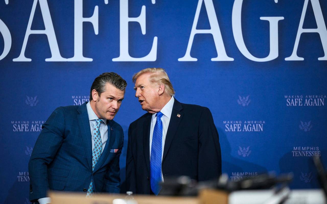 US-Präsident Trump bei der Memphis Safe Task Force