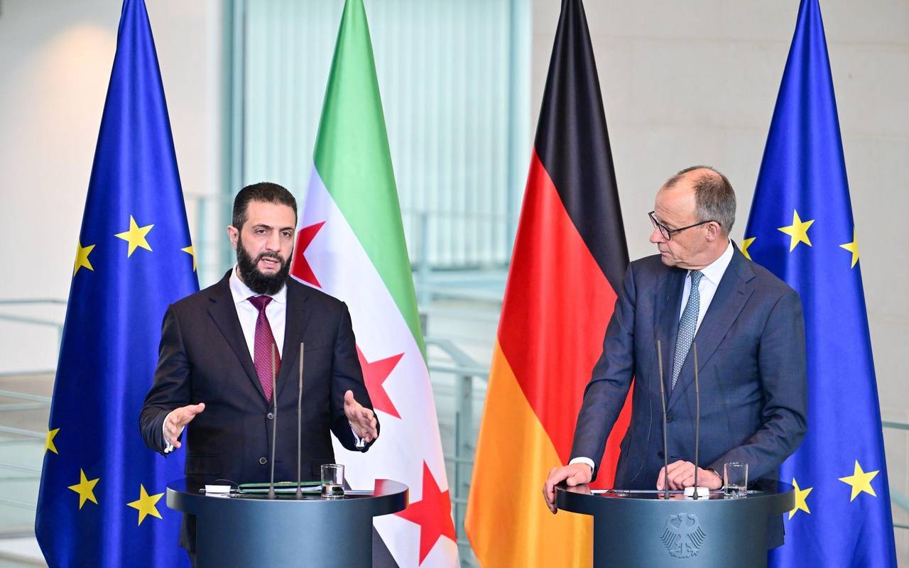 Syriens Übergangspräsident Ahmed al-Scharaa im Kanzleramt