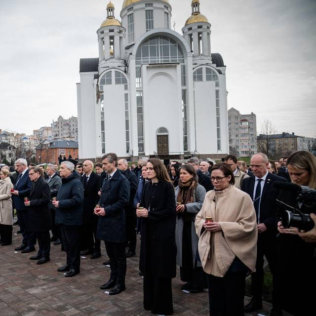 Ukraine-Krieg - Jahrestag der Befreiung von Butscha