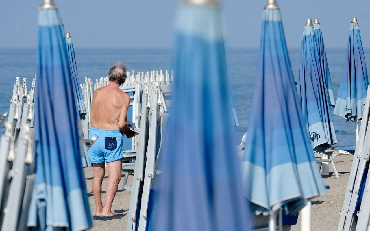 Strandbad in Italien