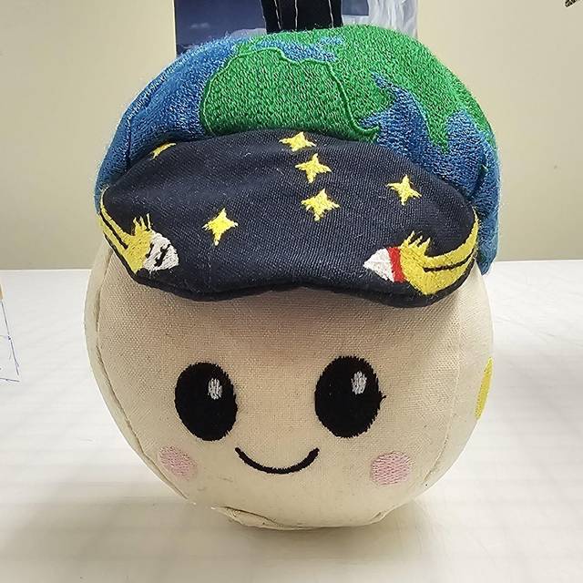 Das Schwerelosigkeits-Maskottchen "Rise"