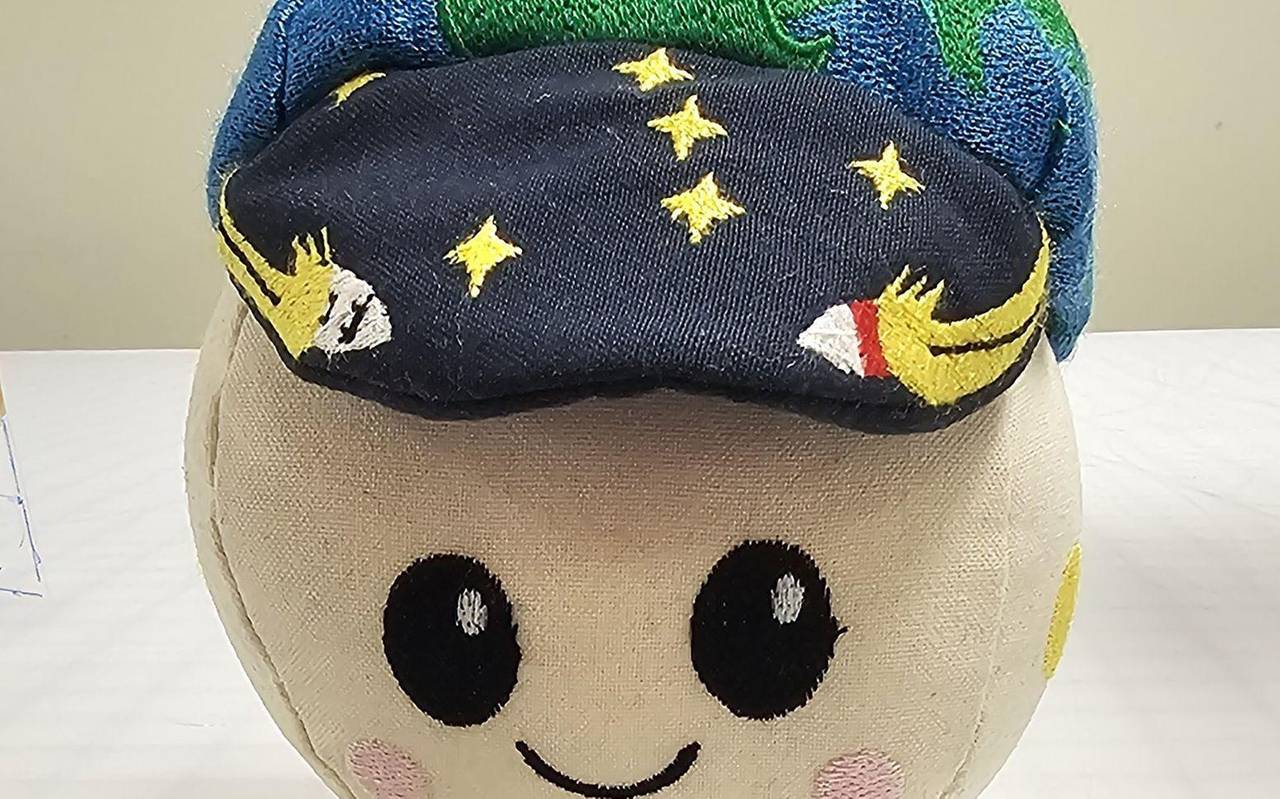 Das Schwerelosigkeits-Maskottchen "Rise"