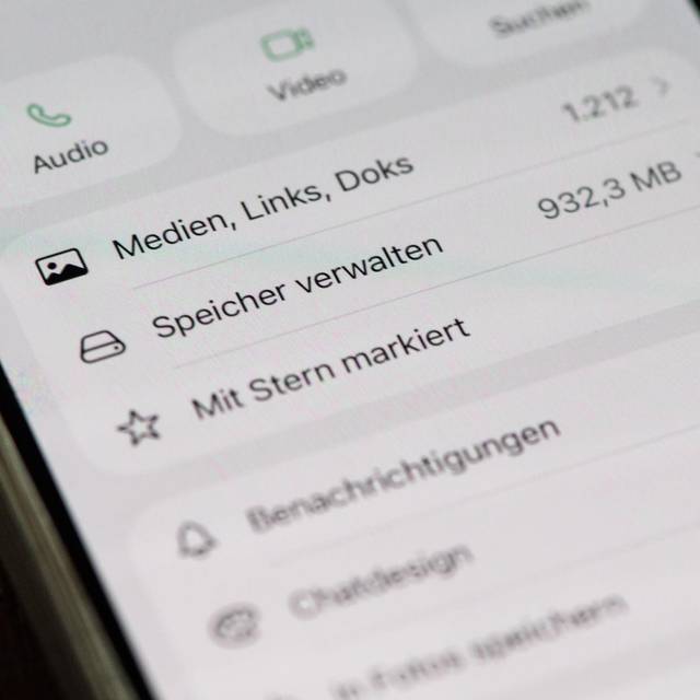 Speicherplatz eines WhatsApp-Chats