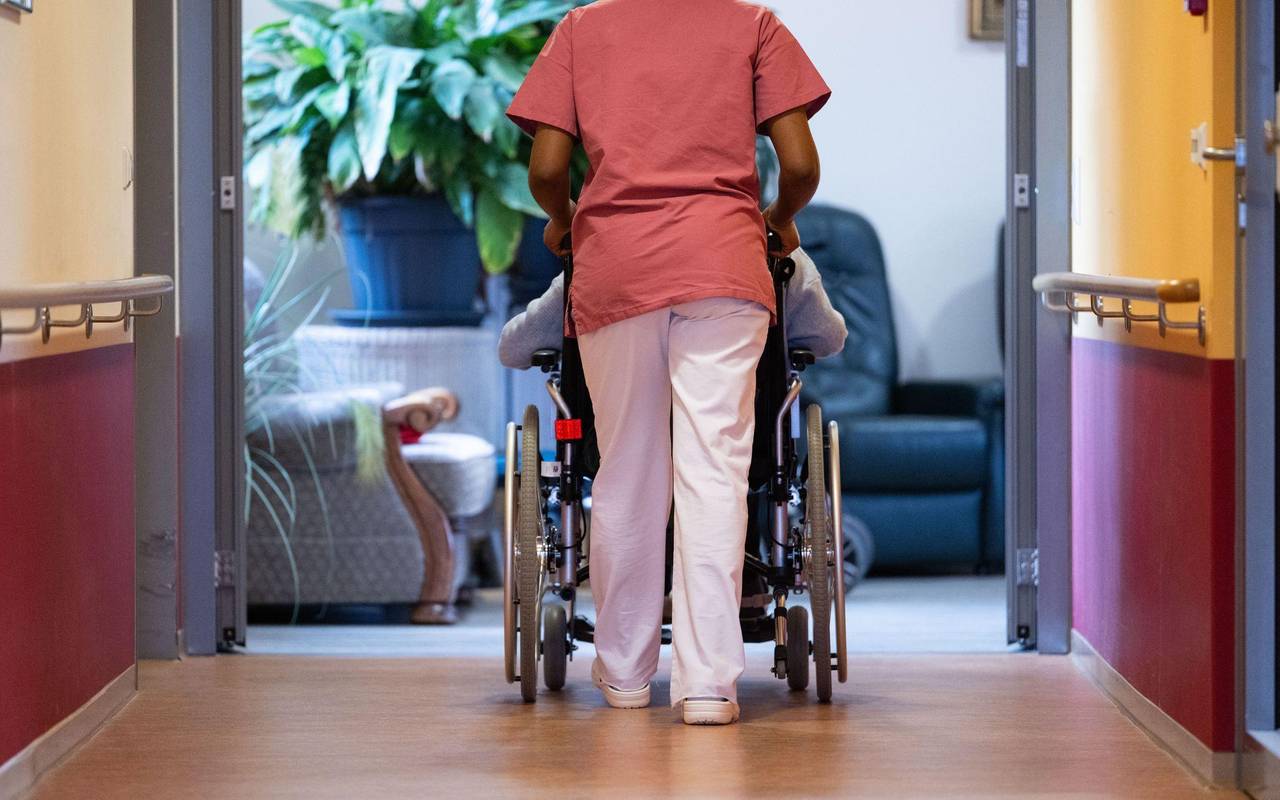 Pflegerin und Patientin