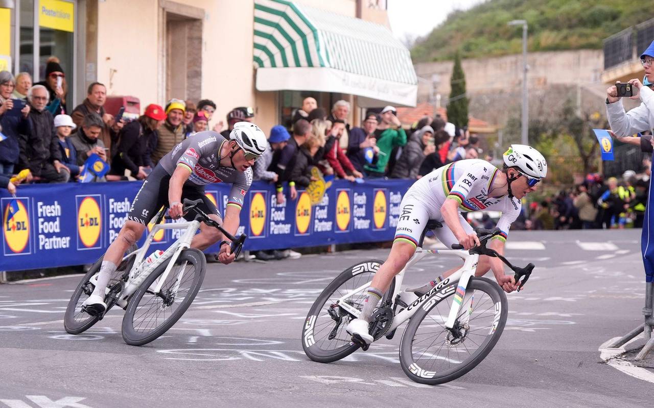 Mathieu van der Poel und Tadej Pogačar