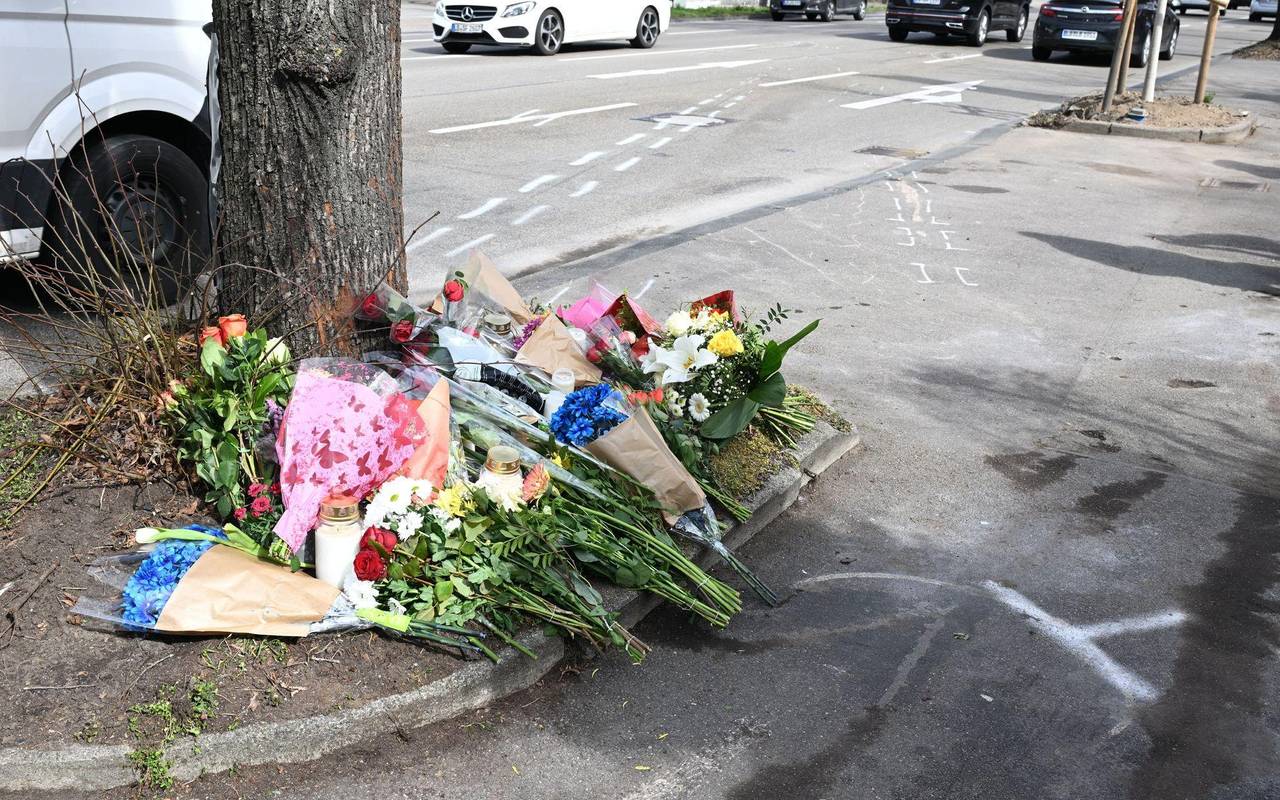 Unfallstelle eines mutmaßlichen Autorennens mit Todesopfern