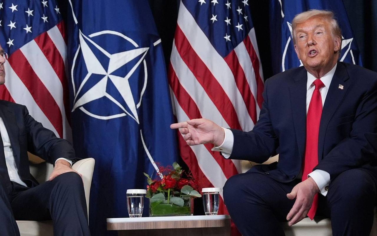 Nato-Generalsekretär Rutte und US-Präsident Trump