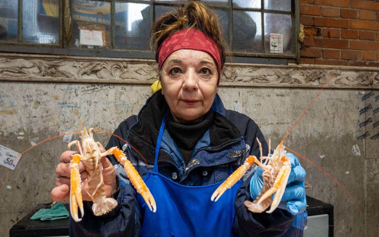 Snježana Sironić in der Fischhalle Rijeka