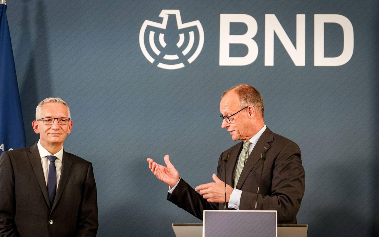 Kanzler Merz mit BND-Präsident Jäger