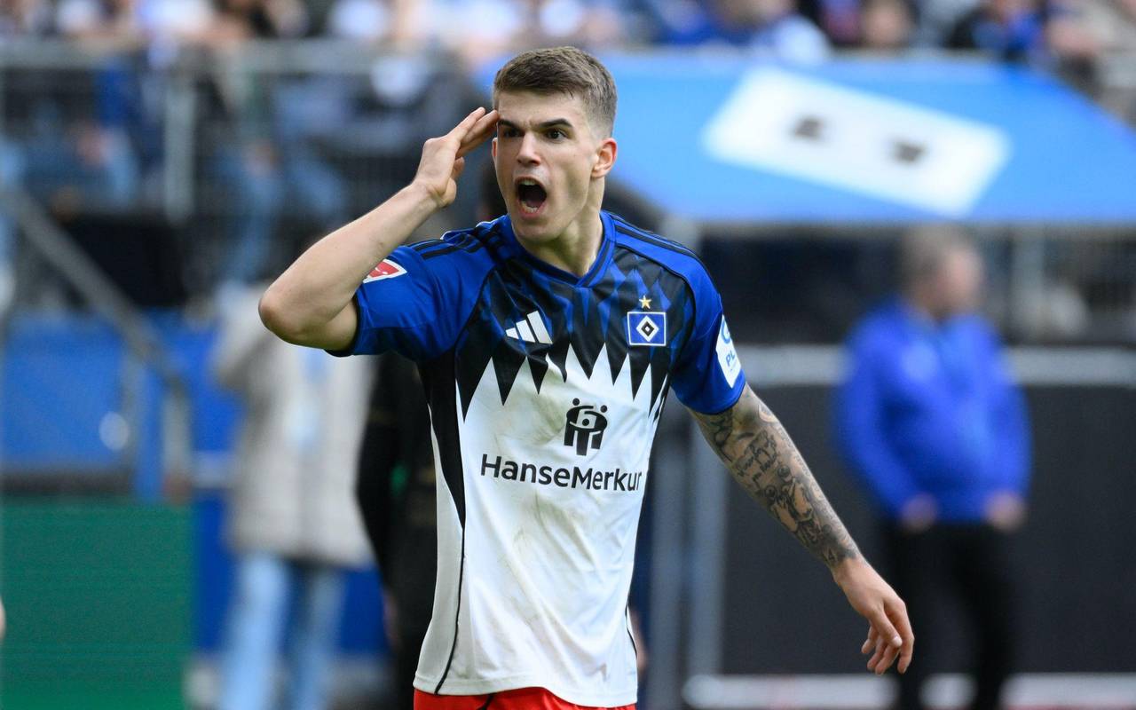 Luka Vuskovic vom Hamburger SV