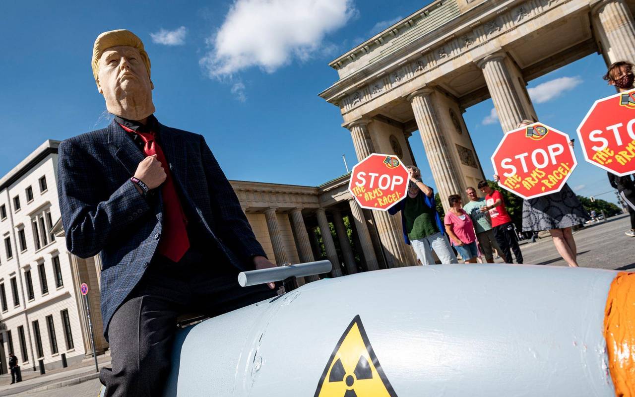 Demonstration gegen Atomwaffen