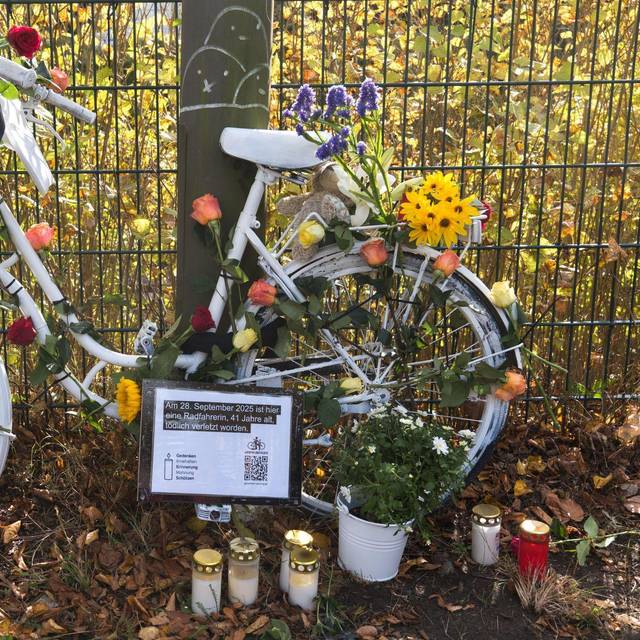 Mahnwache nach tödlichem Fahrradunfall