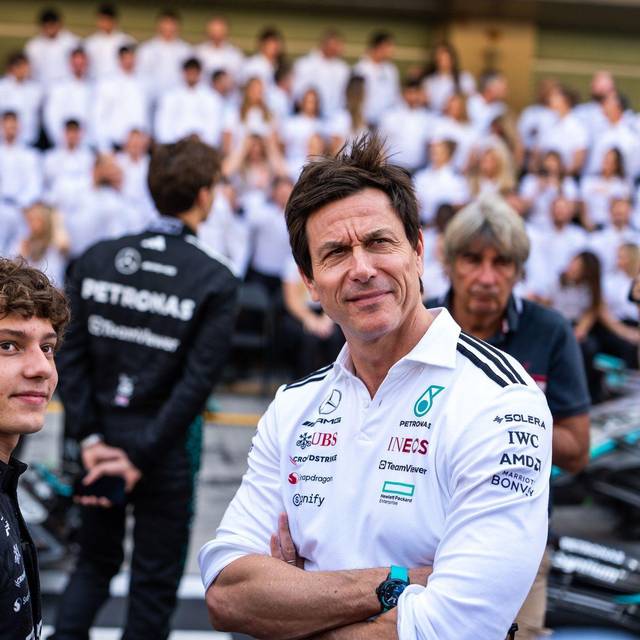 Kimi Antonelli und Toto Wolff