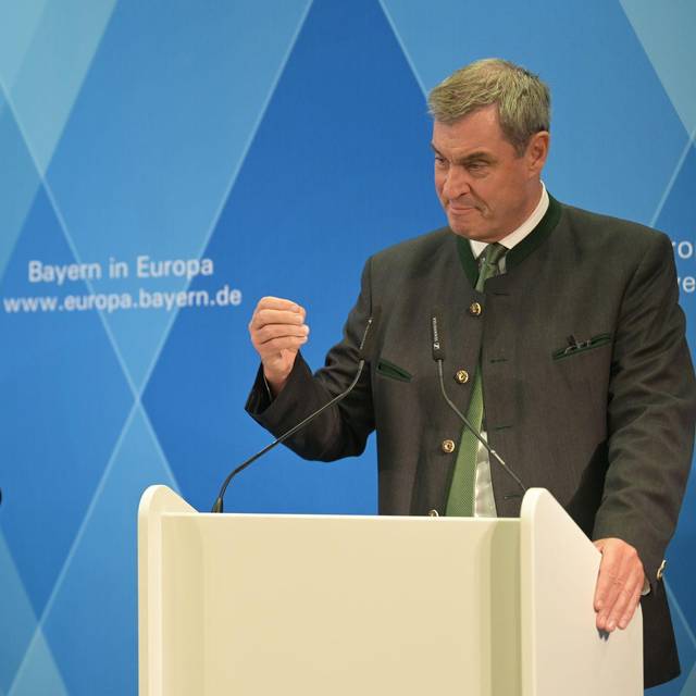 Söder und bayerisches Kabinett in Brüssel
