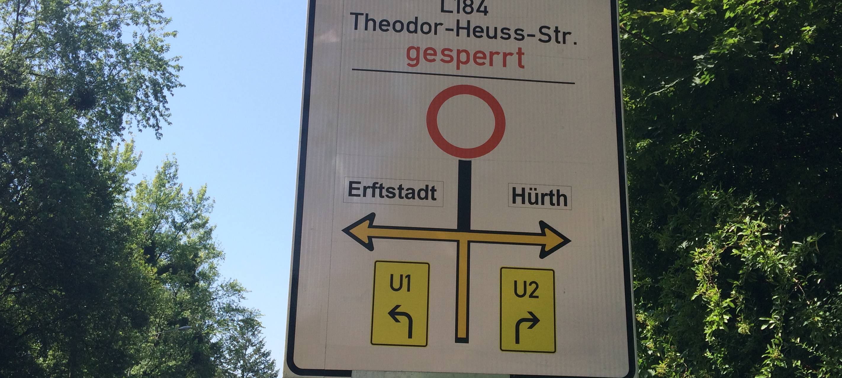 Theodor-Heuss-Straße: Autofahrer ignorieren Sperrung