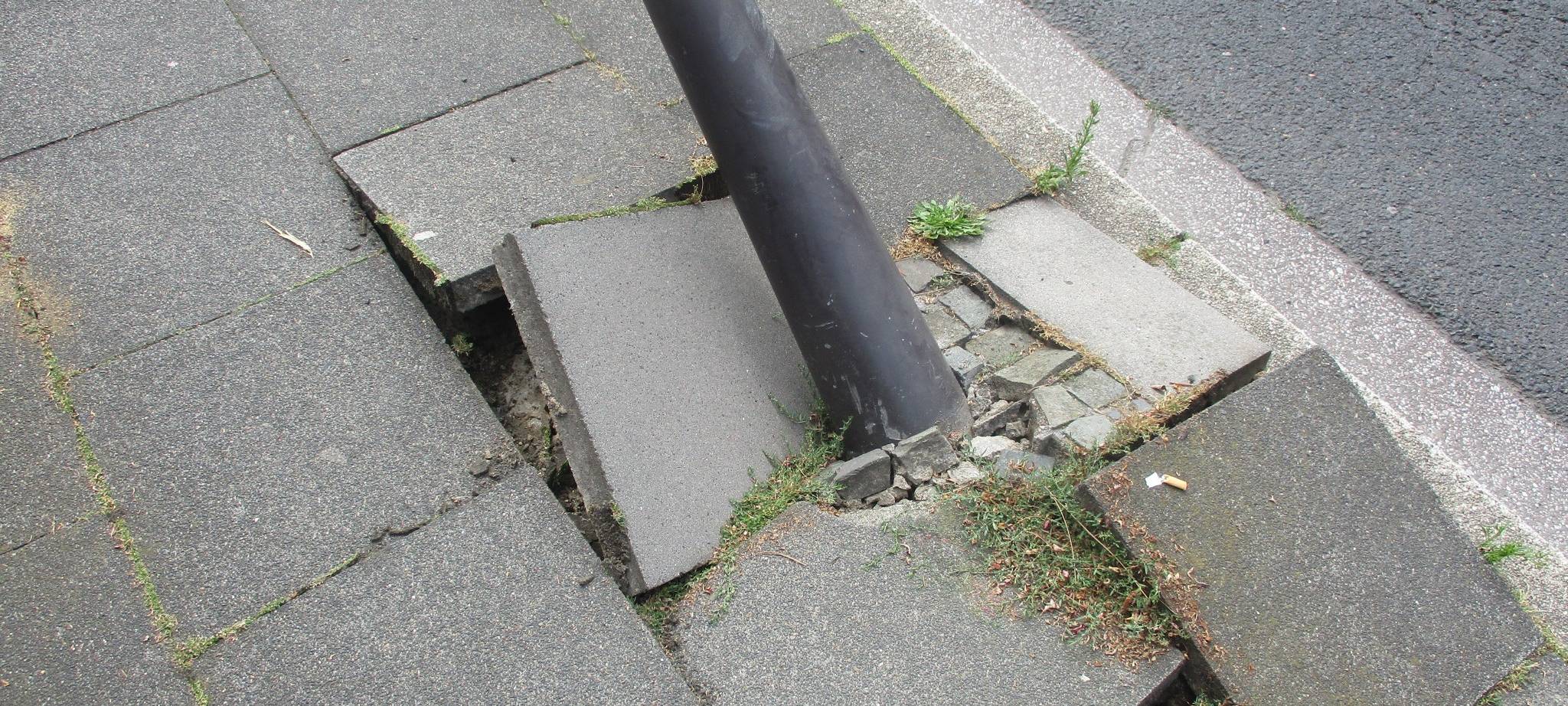 Wer hat den Poller umgefahren?