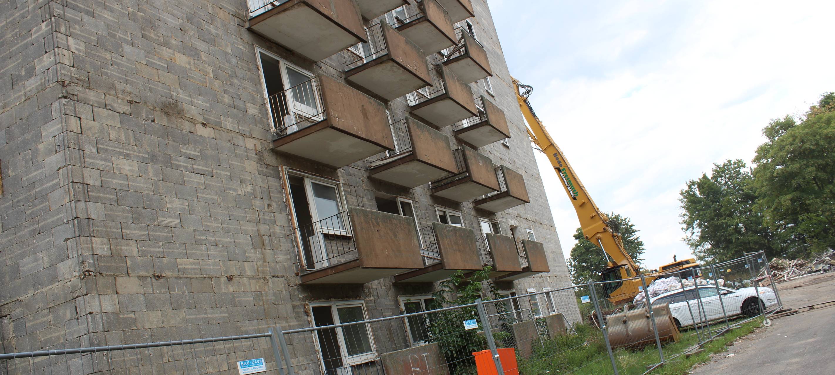 Abriss Hochhaus Maastrichter Straße