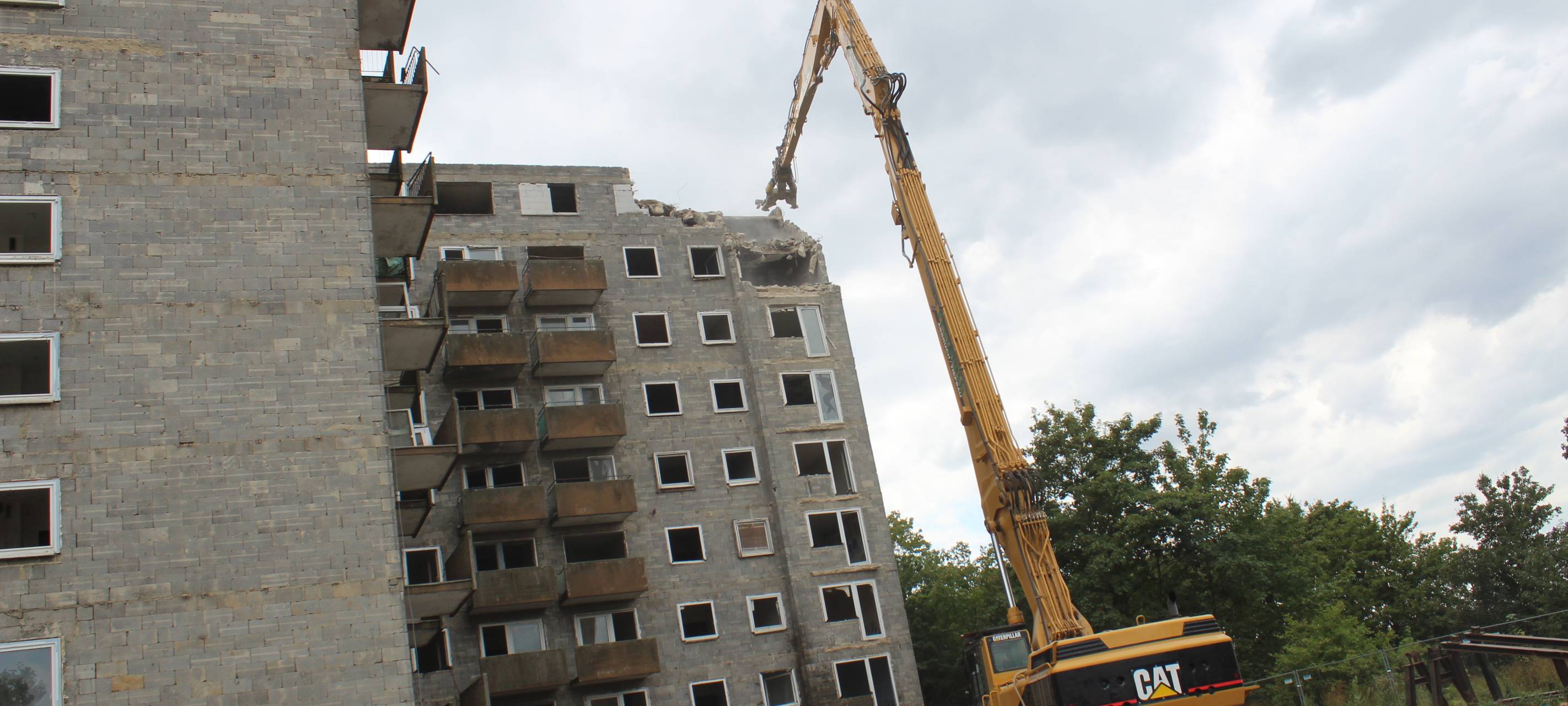 Abriss Hochhaus Maastrichter Straße