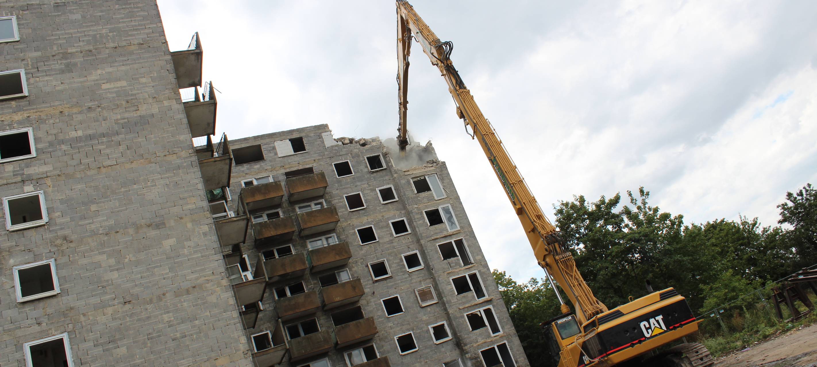 Abriss Hochhaus Maastrichter Straße