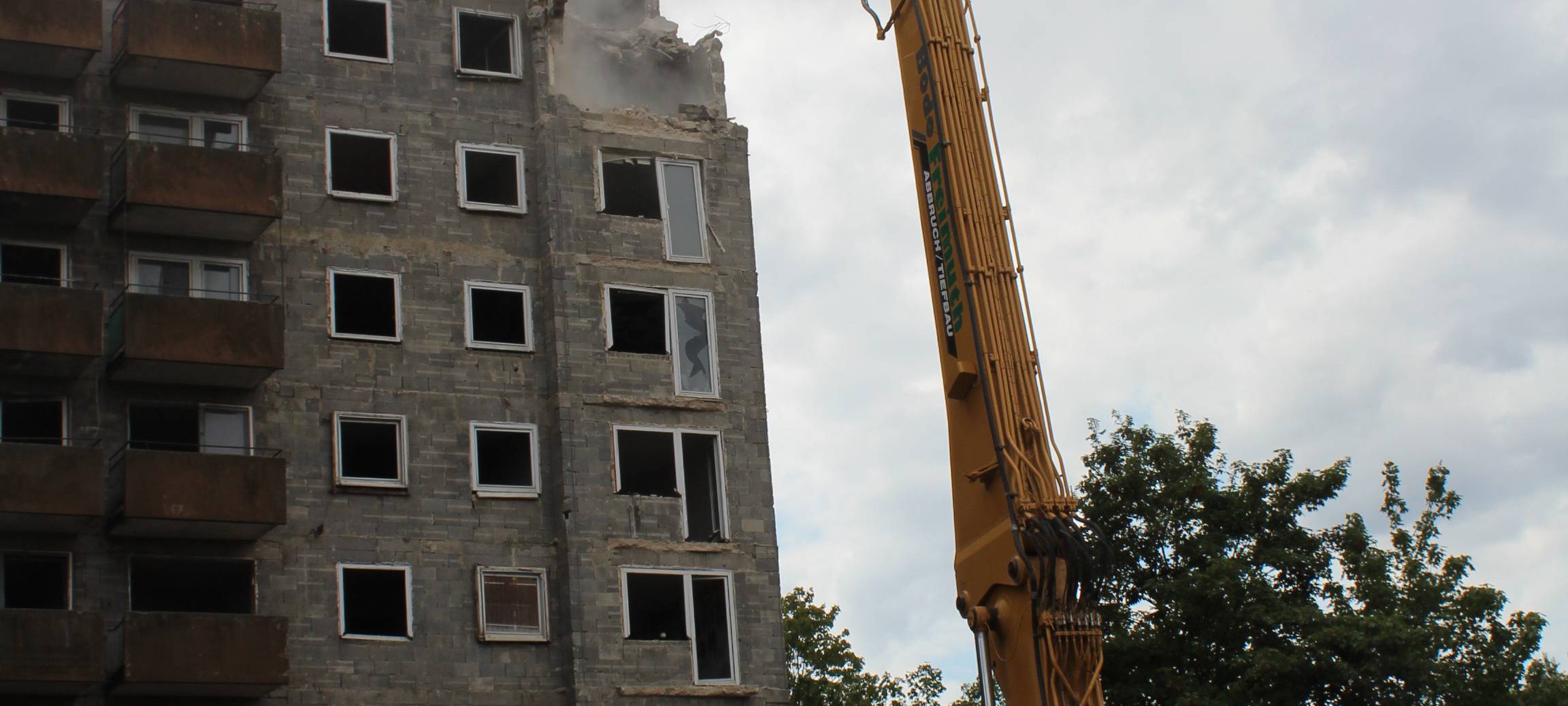 Abriss Hochhaus Maastrichter Straße
