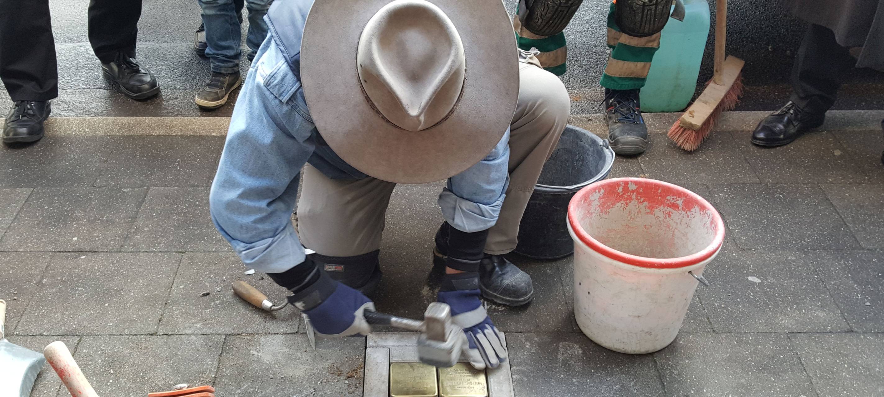 Die ersten "Stolpersteine" in Bergheim