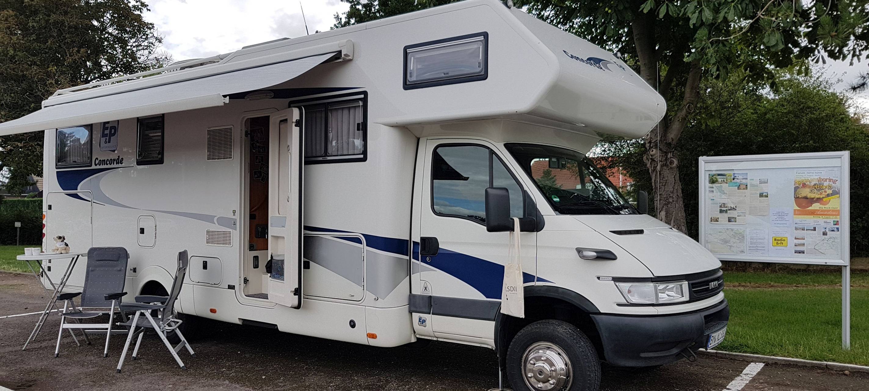 Zwei Wohnmobil-Stellplätze mitten in Elsdorf