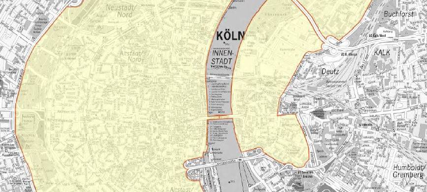 Köln: Durchfahrtverbotszone für schwere LKW