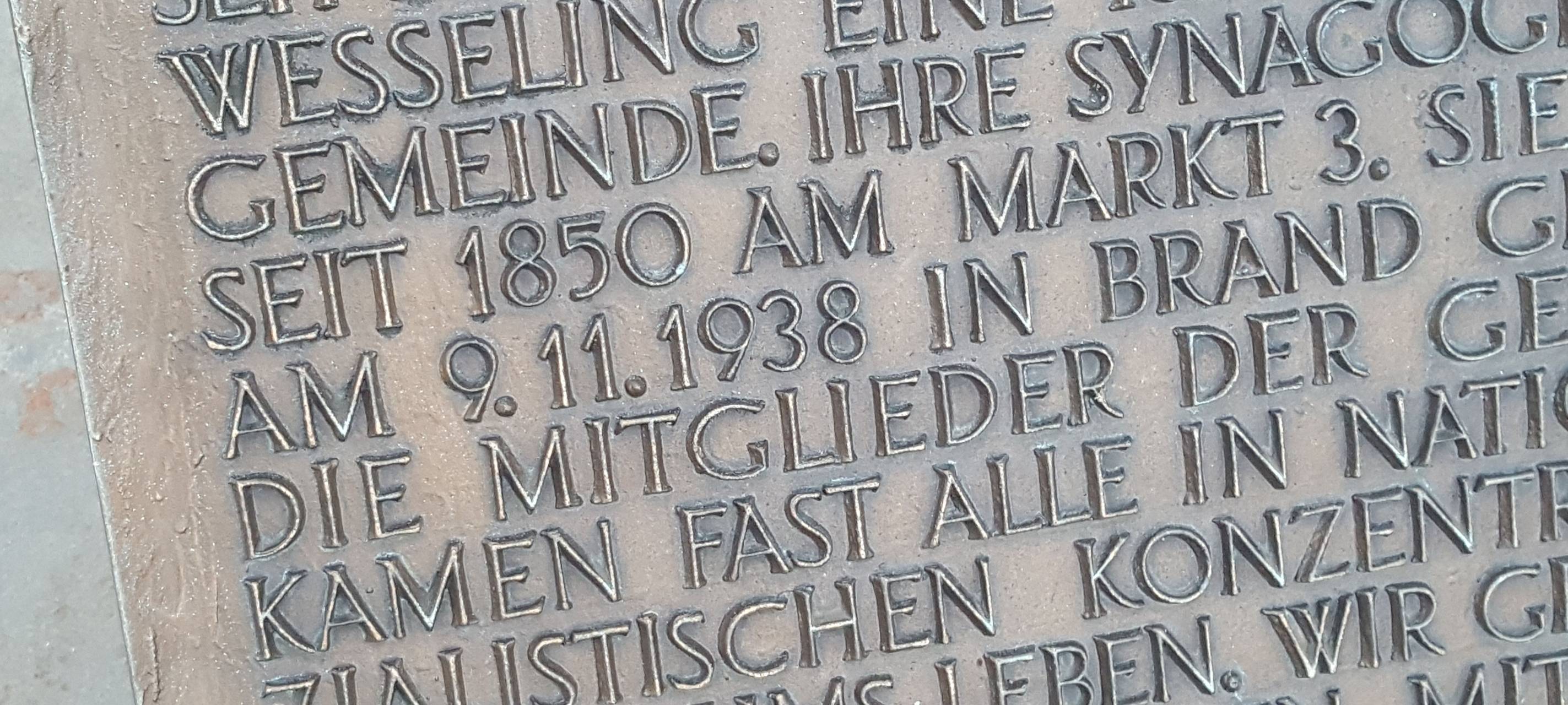Erinnerungen an Reichspogromnacht